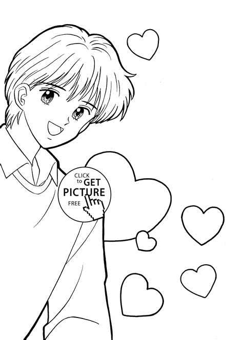 Yuu Marmalade Boy Coloring Pages For Kids Printable Free