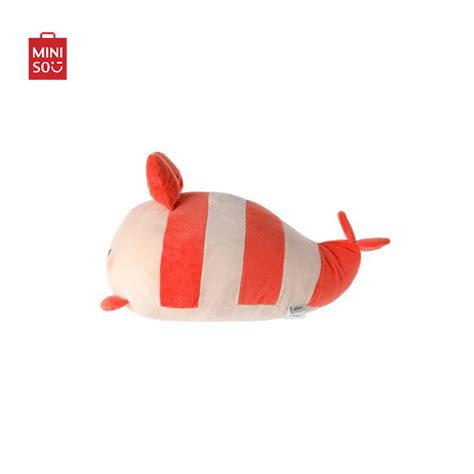 Miniso Au Vitality Cafeteria 15cm Lying Plush Toybutterfly Shrimp