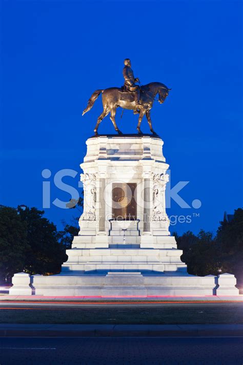 Robert E Lee Monument In Richmond Virginia Stock Photo Royalty Free