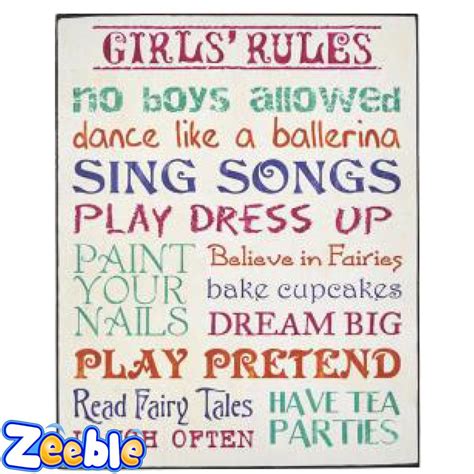 Funny Boys Rules Sign Or Girls Rules Sign Wooden Bedroom Hanging Sign