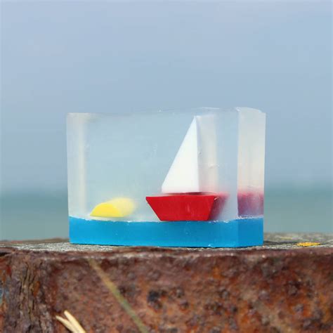 Seascape Soap Sailing Boat By English Handmade Soap