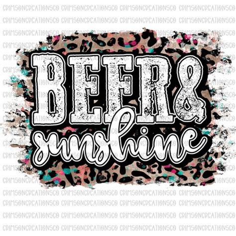 Beer Sunshine Sublimation Transfer Drinking Sublimation Etsy