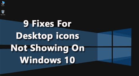 Desktop Icons Missing On Computer Archives Fix Pc Errors