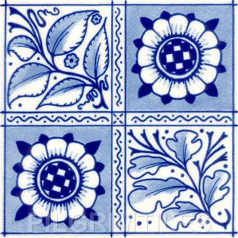William Morris Oak Leaf Arts And Crafts ~ Pilgrim Tiles
