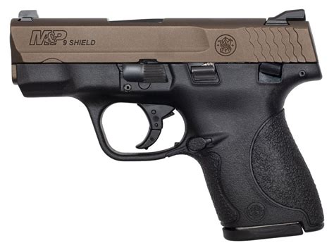 smith and wesson mandp shield 9mm midnight bronze limited edition semi automatic pistol 13299