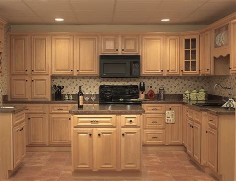 Natural Oak Kitchen Cabinets Home Furniture Design