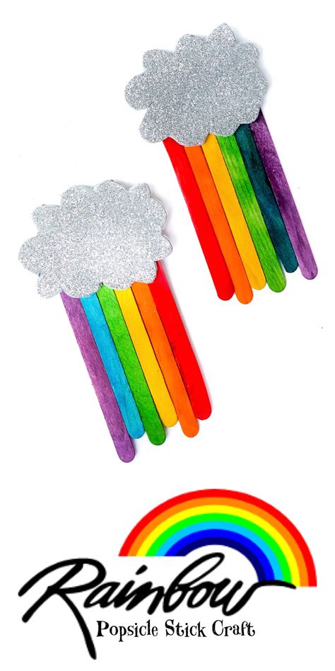 Fun And Easy Rainbow Popsicle Stick Craft For Kids Popsicle Stick