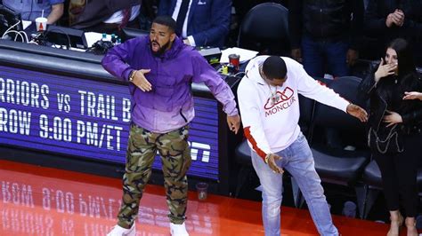 drake gets fired up in raptors win video watch tv show sky sports