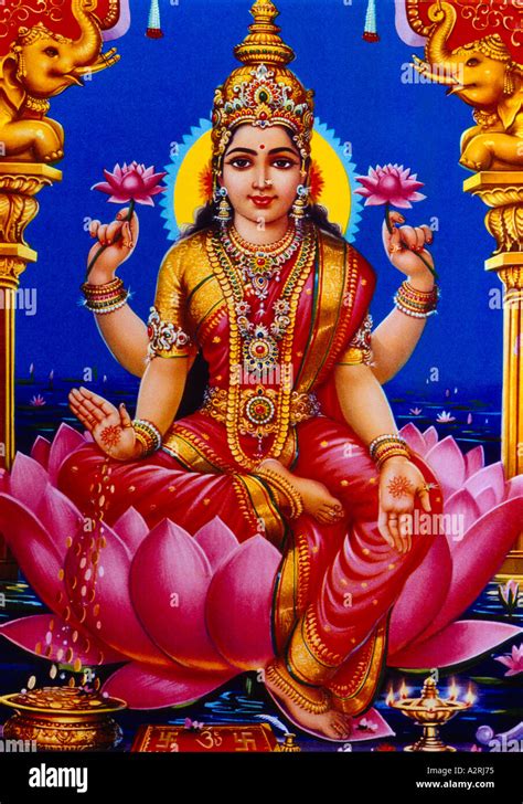 Lakshmi Hindu Göttin Stockfoto Bild 3454580 Alamy