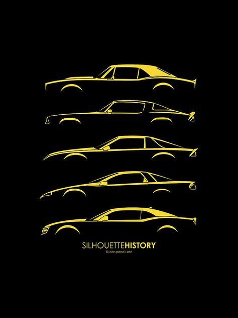 Chevrolet Camaro Silhouettehistory Canvas Print Canvas Art By