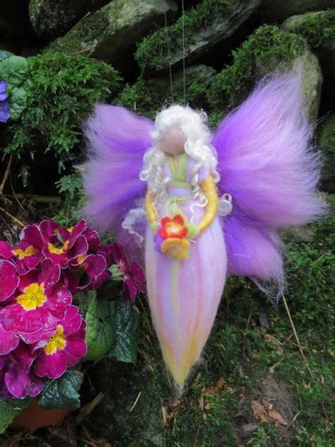 Primrose Fairy Needle Felted Wool Fairy Flower Fairy Etsy Flower