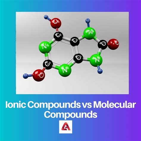 Difference Between Ionic Compounds And Molecular Compounds