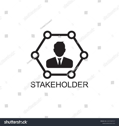 Stakeholder Icon Business Icon Vector Stock Vector Royalty Free