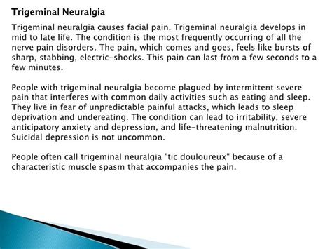 Pin On Trigeminal Neuralgia Neuropathic Facial Pain