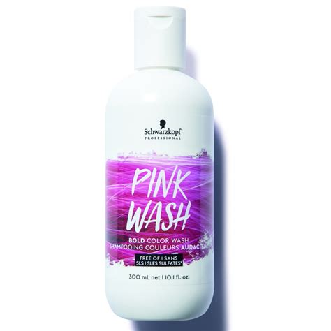 Washing out hair dye can actually make it fade faster. Schwarzkopf Professional Color Wash Pink 300ml
