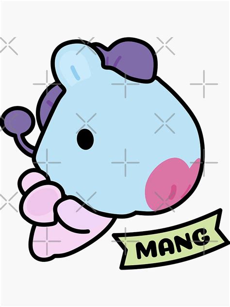 Bt21 Baby Mang Sticker By Ethelion Redbubble