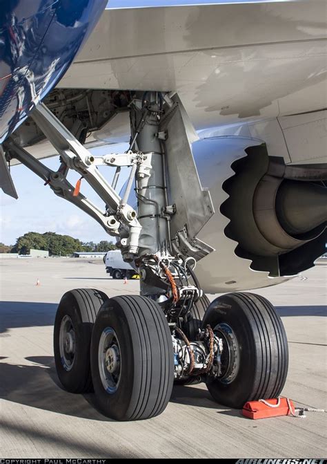 Closeup View Of The Main Landing Gear Of Boeing 787 8 Dreamliner