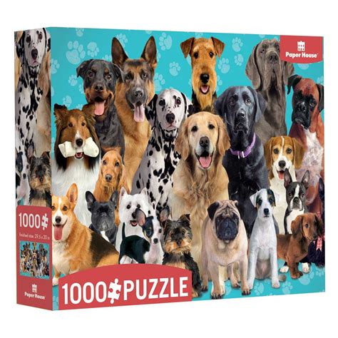 Dogs 1000 Pieces Paper House Productions Puzzle Warehouse