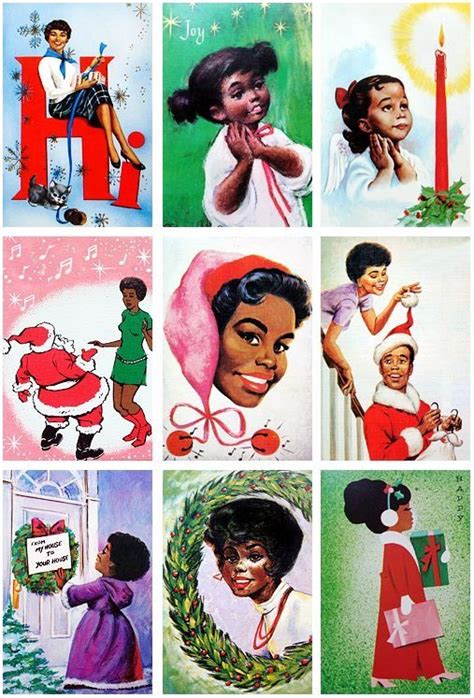 Vintage African Greeting Card Black Christmas Cards Vintage