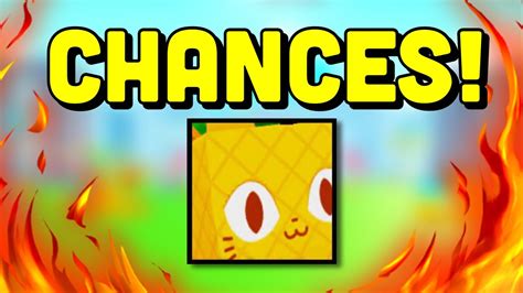 The Chances To Hatch The Huge Pineapple Cat Pet Simulator X Summer Event Youtube