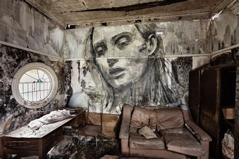 Striking Large Scale Portraits In Dilapidated Buildings By Artist Rone