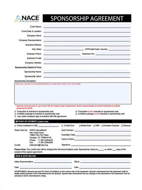 Free 7 Event Sponsorship Forms In Ms Word Pdf Pages