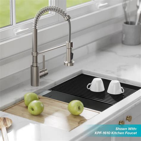 Mix and match to customize your space to get the most efficient spot in the kitchen when cooking or entertaining. KRAUS Kore Workstation 32 in. 16-Gauge Undermount Single ...