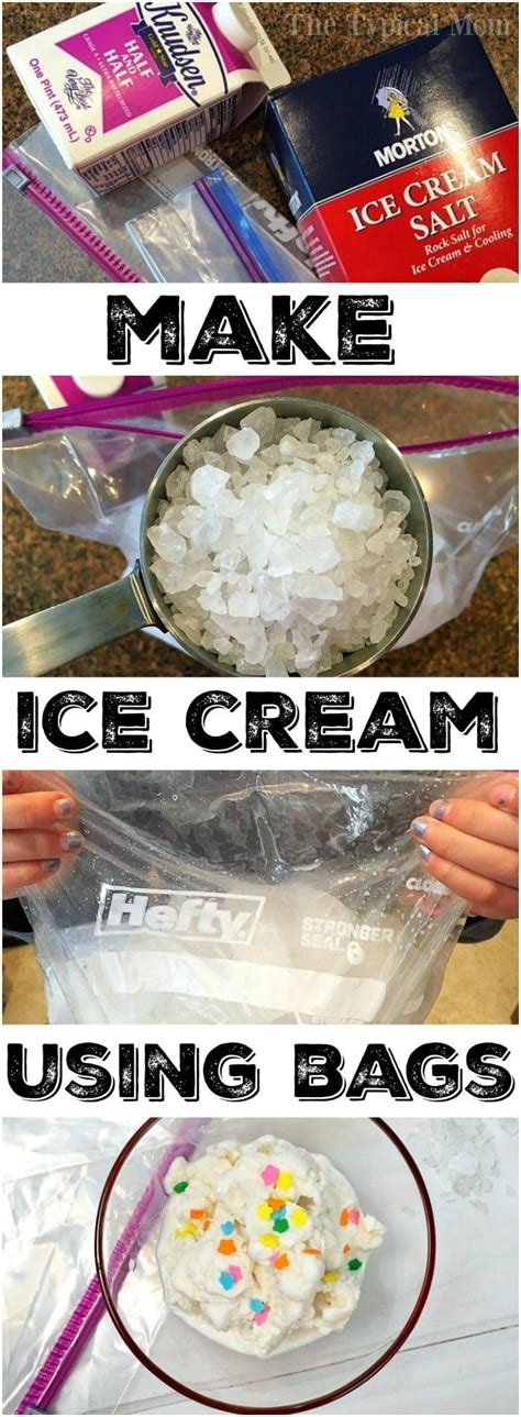 Pour mixture into a freezer bowl, then using a wooden spoon. This is how to make ice cream at home using 2 bags!! It's ...