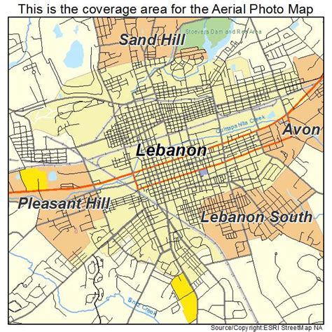 Aerial Photography Map Of Lebanon Pa Pennsylvania
