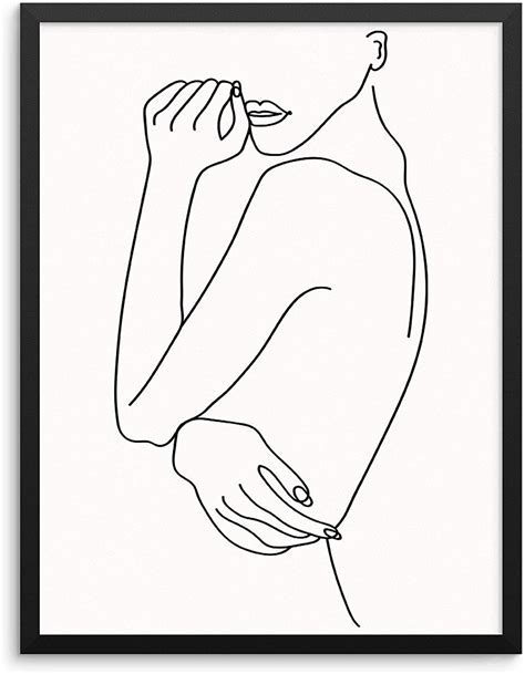 Face Line Printable Line Art Women Minimalist Print Single Line Art Woman Sketch Art Print Women