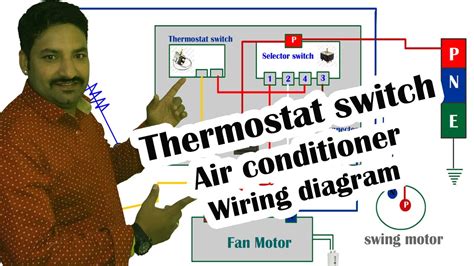 Merk ac apa yang agan tau bisa di combine dengan sistem home automation ? Thermostat switch Air conditioner wiring diagram - Hindi - YouTube
