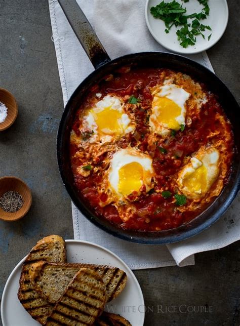 Eggs In Tomato Sauce Recipe Poached Eggs Shashuka Recipe