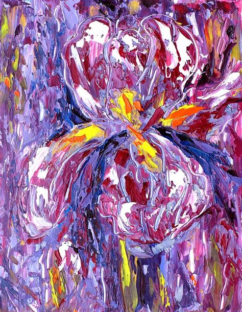 Abstract Iris Painting By Galina Khlupina