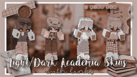 🧸ᝢ Lightdark Academia Minecraft Skins Youtube
