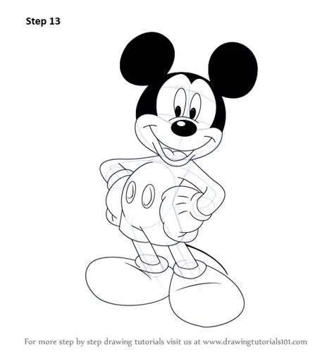 Learn How To Draw Mickey Mouse Mickey Mouse Step By Step Drawing