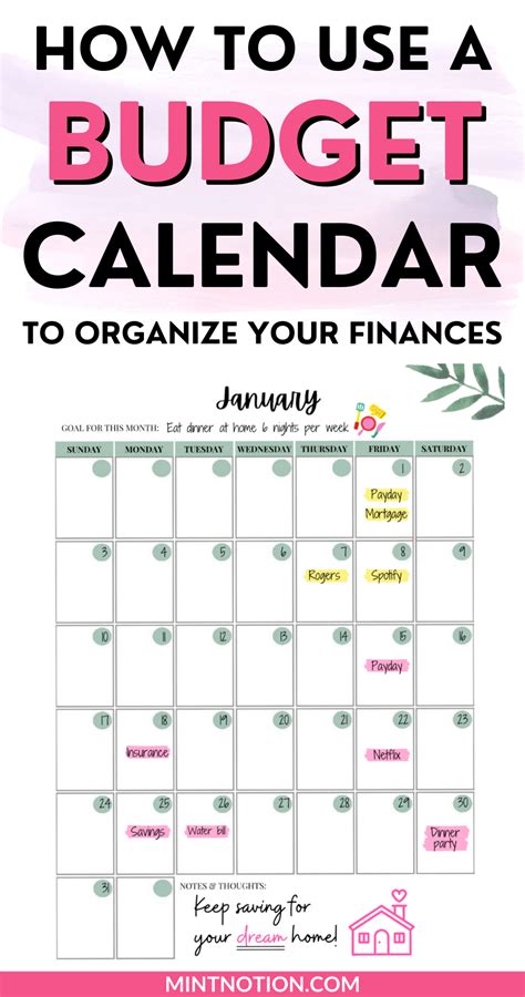 What Is A Budget Calendar And How To Use It In 2021 Budget Calendar
