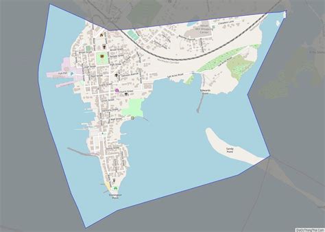 Map of Stonington borough, Connecticut