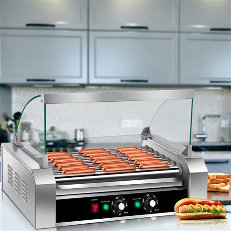 Giantex Hot Dog Roller Machine 7 Non Stick Rollers 18 Hot Dog Sausage