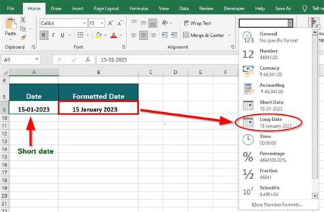 How To Change Excel Date Format In Excel Short Long Formats