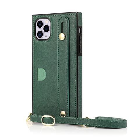 Miaodam kickstand shockproof crossbody case for iphone 11 pro max and iphone 11 pro max wallet leather case with card slot holder adjustable chain strap for iphone 11 pro max 6.5 inch black 4.1 out of 5 stars 21 iPhone 11 Pro Max Case - Square Crossbody Phone Case - Casebus