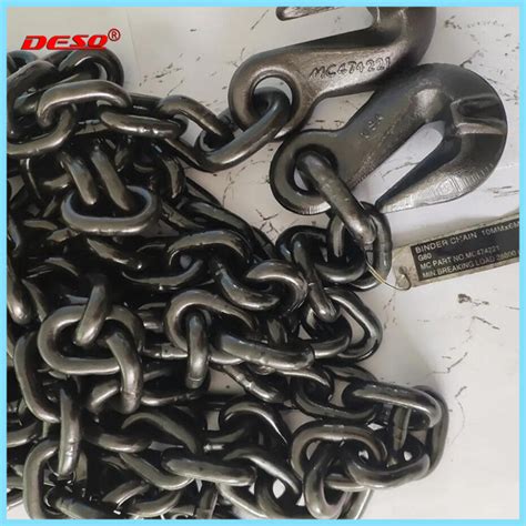 516 38 12 Grade 70 G70 Transport Chain With Clevis Hooks Binder