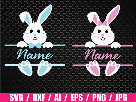 Bunny Svg Easter Bunny Svg Bunny Name Svg Rabbit Easter Svg Etsy