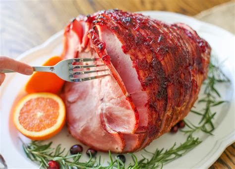 Holiday Ham With Cranberry Orange Glaze