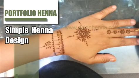 Easy henna designs to try out henna tattoo. Henna Tangan Simple Disain - YouTube