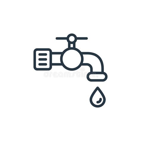 Faucet Icon Vector From Ecology Concept Thin Line Illustration Of