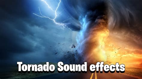 Tornado Sound Effects With Siren Youtube