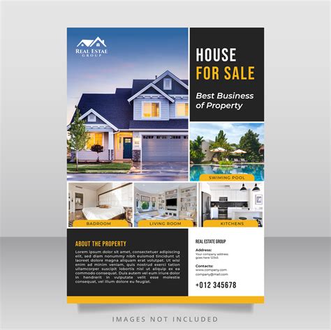 Block Real Estate Brochure Design Template Download Free Vectors