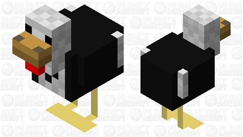 Chicken In Black Minecraft Mob Skin