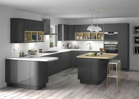 High gloss cabinets in the kitchen are attractive and relatively easy to maintain. Cosi Living UK | high-gloss-grey-taupe-gloss-kitchen-matt ...