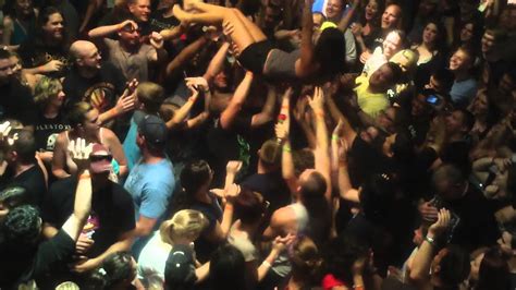 FM99 Rock Girl Gina Crowd Surfing YouTube